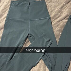 Dark Teal High-Waisted Leggings